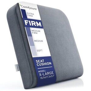 Extra Large Memory Foam Seat Cushion Chair Pad Office Recliner Wheelchair Car